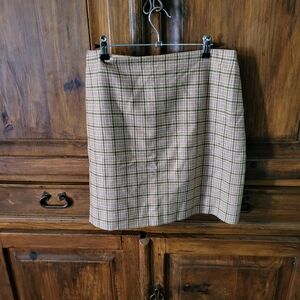 Plaid Tan Skirt